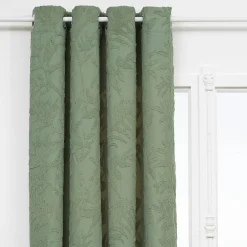 Atmosphera Créateur D'Intérieur Rideau Willow jacquard vert céladon 135x260cm - Atmosphera* Rideau Occultant