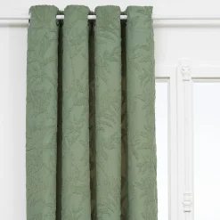 Atmosphera Créateur D'Intérieur Rideau Willow jacquard vert céladon 135x260cm - Atmosphera* Rideau Occultant