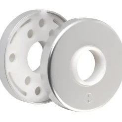 Outlet Hoppe Rosace ronde argent - Bec de cane - Amsterdam, Cortina et Verona - La paire - et cie