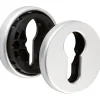 Hot Vachette Rosace ronde argent - Clé I - Bercy, Golf, Orca, Actural et Virgule - La paire -