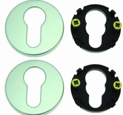 Hot Vachette Rosace ronde argent - Clé I - Bercy, Golf, Orca, Actural et Virgule - La paire -