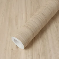 Online Ambiance Sticker Rouleau adhésif bois chêne clair au mètre - Autocollants Revêtement Adhésif Cuisine Meubles Salle de bain - 60cmx3m