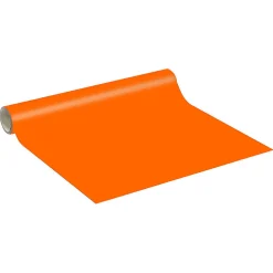 Hot Ambiance Sticker Rouleau adhésif décoratif Vinyle au Mètre - Sticker Lavable Imperméable Mur Cuisine Meubles - 60cmx1m - Orange