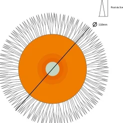 Dekor Rouleau débulleur à pointes - 25 cm - 3 cm -* Outils Du Tapissier