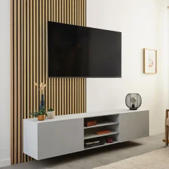 Ambiance Sticker Rouleau revêtement adhésif vinyle au mètre - Sticker mural panneau de bois - NOIR MODERNE - 60x300cm* Sticker Et Adhésif Décoratif