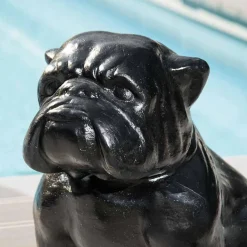 Wanda Collection Sculpture contemporaine bulldog 40cm noir* Statue Décorative