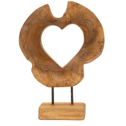 Mauro Ferretti Sculpture en bois marron 28x10x38 cm* Statue Décorative
