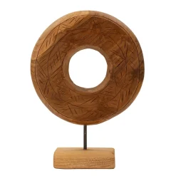 Mauro Ferretti Sculpture en bois marron 28x10x38 cm* Statue Décorative