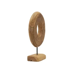 Mauro Ferretti Sculpture en bois marron 28x10x38 cm* Statue Décorative
