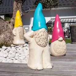Wanda Collection Sculpture jardin déco tomte 50 cm turquoise* Statue Décorative