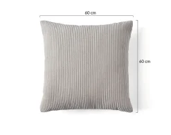 Sale Lisa Design Selma - coussin - en velours côtelé - 60x60 cm -
