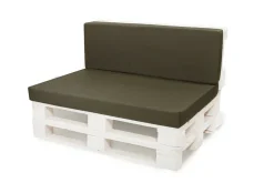 Setgarden Set coussins palette 120x50 / 120x40cm Vert Coussins de jardin avec housses amovibles pour une utilisation int/ext.* Coussin Palette