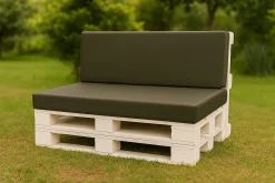 Setgarden Set coussins palette 120x50 / 120x40cm Vert Coussins de jardin avec housses amovibles pour une utilisation int/ext.* Coussin Palette