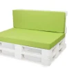 Setgarden Set coussins palette 120x60 / 120x50cm Citron vert Coussins de jardin avec housses amovibles pour une utilisation int/ext.* Coussin Palette