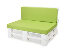 Setgarden Set coussins palette 120x60 / 120x50cm Citron vert Coussins de jardin avec housses amovibles pour une utilisation int/ext.* Coussin Palette