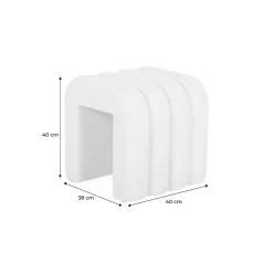 Sweeek Set de 2 poufs contemporains en tissu vvert* Pouf Et Poire