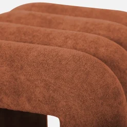 Sweeek Set de 2 poufs contemporains en tissu orange* Pouf Et Poire