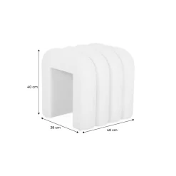 Sweeek Set de 2 poufs contemporains en tissu orange* Pouf Et Poire