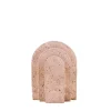 Outlet Ornami Set de 2 serre-livres imitation travertin forme arche