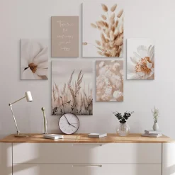 Best Muralo Set De Tableaux Plantes Citation Nature 90cm x 80cm - Parfait pour décorer votre salon, chambre ou bureau avec un design unique e