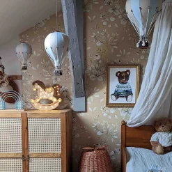 Sevira Kids Montgolfière décorative Beige et bleu* Objet Décoratif Mural