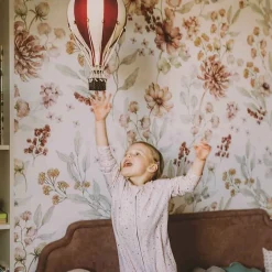 Sevira Kids Montgolfière décorative Beige et bleu* Objet Décoratif Mural