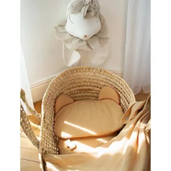 Sevira Kids Oreiller bébé plat ourson en gaze de coton Jeanne* Coussin Pour Canapé