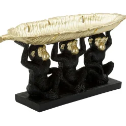 Mauro Ferretti Singe décoratif en polyrésine Monkey trio 43x15.7x20 cm* Statue Décorative