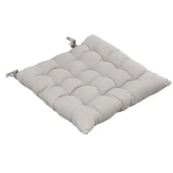 Altobuy SOPHIE - Coussin de Chaise Matelassé 38x38cm Coton Coloris Nuage* Galette De Chaise