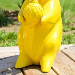 Discount Wanda Collection Statue écureuil de jardin jaune 64 cm