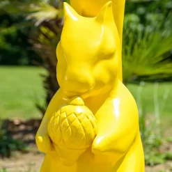 Discount Wanda Collection Statue écureuil de jardin jaune 64 cm
