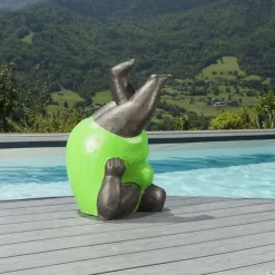 Hot Wanda Collection Statue femme ronde design en vert
