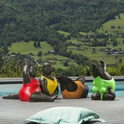 Hot Wanda Collection Statue femme ronde design en vert