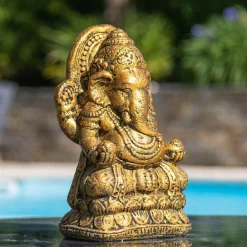 Outlet Wanda Collection Statue ganesh doré 40 cm,