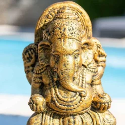 Outlet Wanda Collection Statue ganesh doré 40 cm,