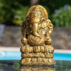 Outlet Wanda Collection Statue ganesh doré 40 cm,