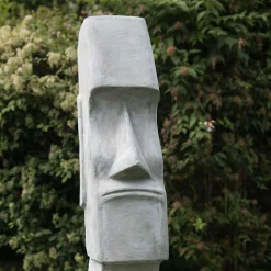 Wanda Collection Statue moaï île de pâques jardin zen 1m20* Statue Décorative
