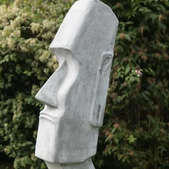 Wanda Collection Statue moaï île de pâques jardin zen 1m20* Statue Décorative