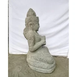 Wanda Collection Statue zen déesse dewi jardin position chakra 80cm* Statue Décorative