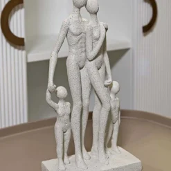 Mauro Ferretti Statuette en polyrésine Family stons 16x8x30.5 cm* Statue Décorative