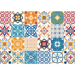 Ambiance Sticker Sticker Mural Carrelage adhésif Cuisine Salle de Bain - 24 STICKERS CARRELAGES AZULEJOS JUVENALO - 24stickers15x15cm* Sticker Et Adhésif Décoratif