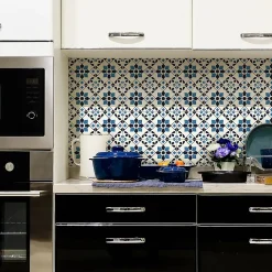 Ambiance Sticker Sticker Mural Carrelage adhésif Cuisine Salle de Bain - 24 STICKERS CARRELAGES AZULEJOS ROSALINA - 24stickers15x15cm* Sticker Et Adhésif Décoratif