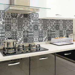 Online Ambiance Sticker Sticker Mural Carrelage adhésif Cuisine Salle de Bain - 24 STICKERS CARRELAGES AZULEJOS GEOMENO - 24stickers15x15cm