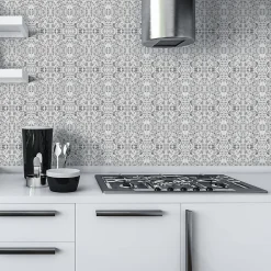 Hot Ambiance Sticker Sticker Mural Carrelage adhésif Cuisine Salle de Bain - 24 STICKERS CARRELAGES TERRAZZO BOSA - 24stickers15x15cm
