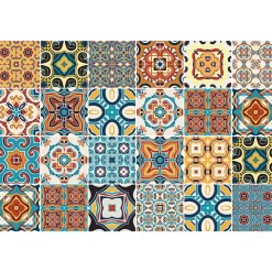 Ambiance Sticker Sticker Mural Carrelage adhésif Cuisine Salle de Bain - 24 STICKERS CARRELAGES AZULEJOS BRETINA - 24stickers15x15cm* Sticker Et Adhésif Décoratif