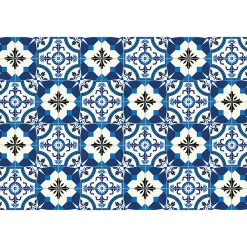 Ambiance Sticker Sticker Mural Carrelage adhésif Cuisine Salle de Bain - 24 STICKERS CARRELAGES AZULEJOS ZINA - 24stickers15x15cm* Sticker Et Adhésif Décoratif