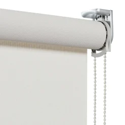 Viewtex Store Enrouleur Isolant Thermique Screen Degré d'ouverture 5% Blanc Lin 90 X 250cm ,* Store Enrouleur Tamisant