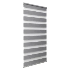 Best GoodHome Store enrouleur jour / nuit sans perçage Brize gris chiné l.90 x H.240cm