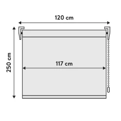Viewtex Store Enrouleur Occultant Blanc 120 X 250cm ,* Store Enrouleur Occultant