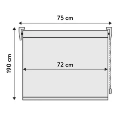 Viewtex Store Enrouleur Occultant Blanc 75 X 190cm ,* Store Enrouleur|Store Enrouleur Occultant